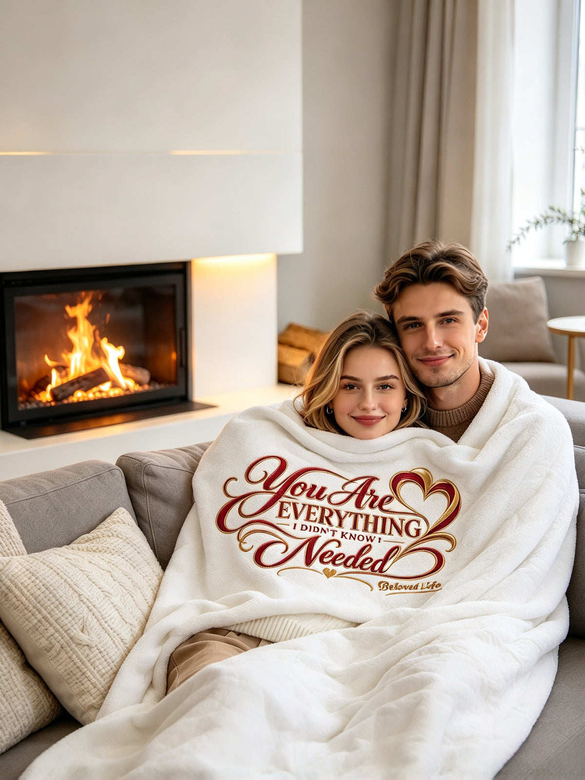You Are Everything I Didn't Know I Needed | Belvedere Life Velveteen Plush Blanket